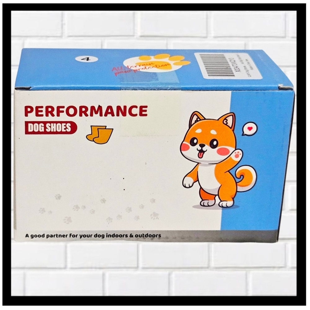 QUMY 2 Pair Dog Shoes for 17-23 Lbs Paw Protectors Pink & Khaki